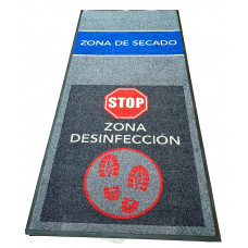 Alfombra Logomat desinfección y secado